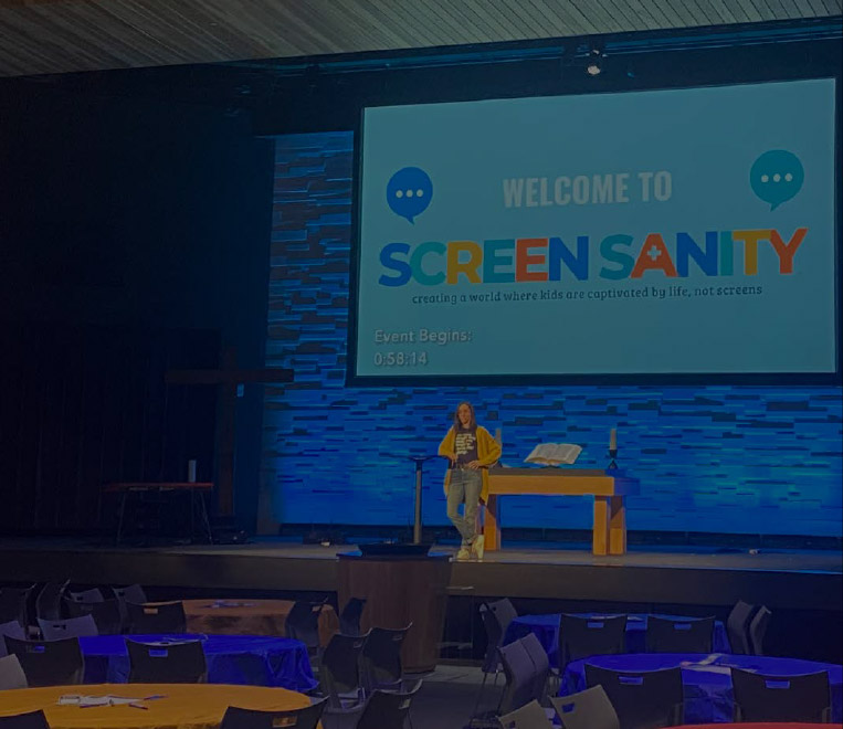 Stage photo from Screen Sanity training